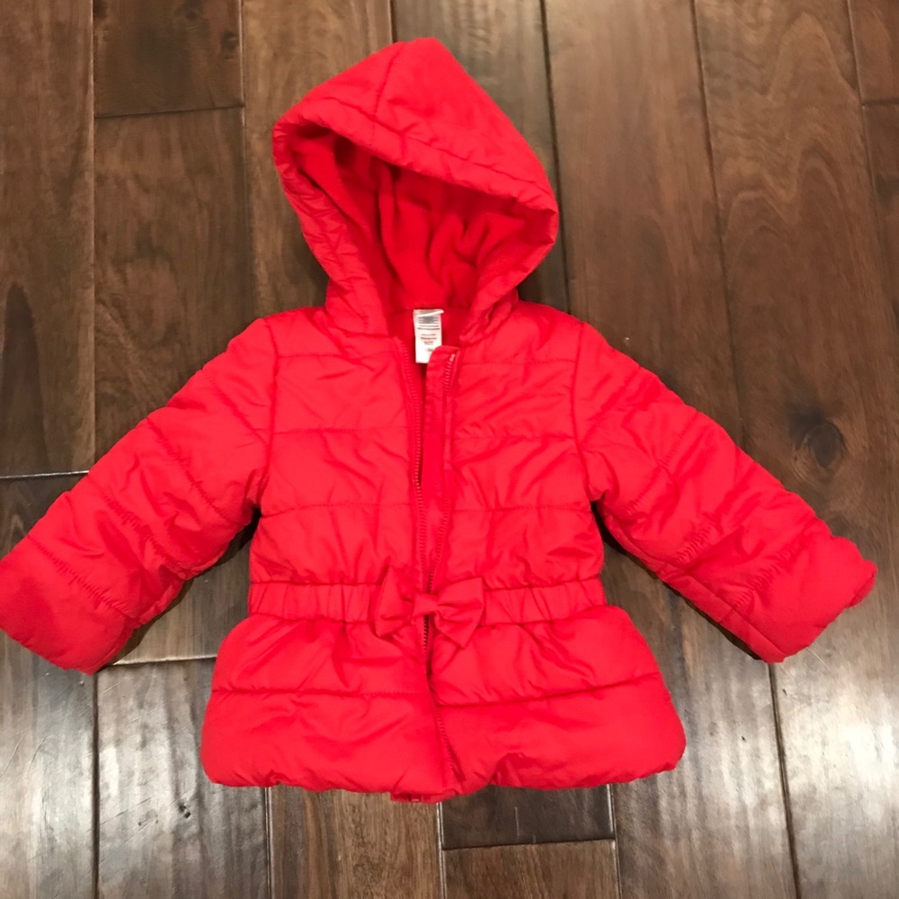Little Me Red winter coat